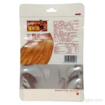 Healthy food zip lock bag, made of OPP/VM-PET/PE materials